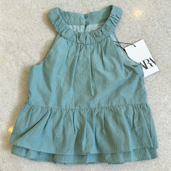 EMBROIDERED HALTER TOP Zara kids - Picture 2 of 5